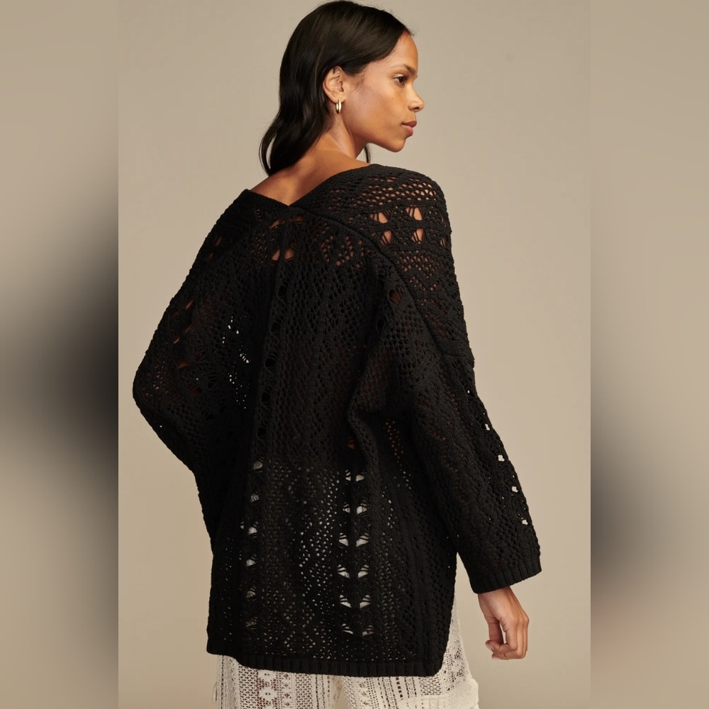 Lucky Brand Pointelle Cardigan Size XS